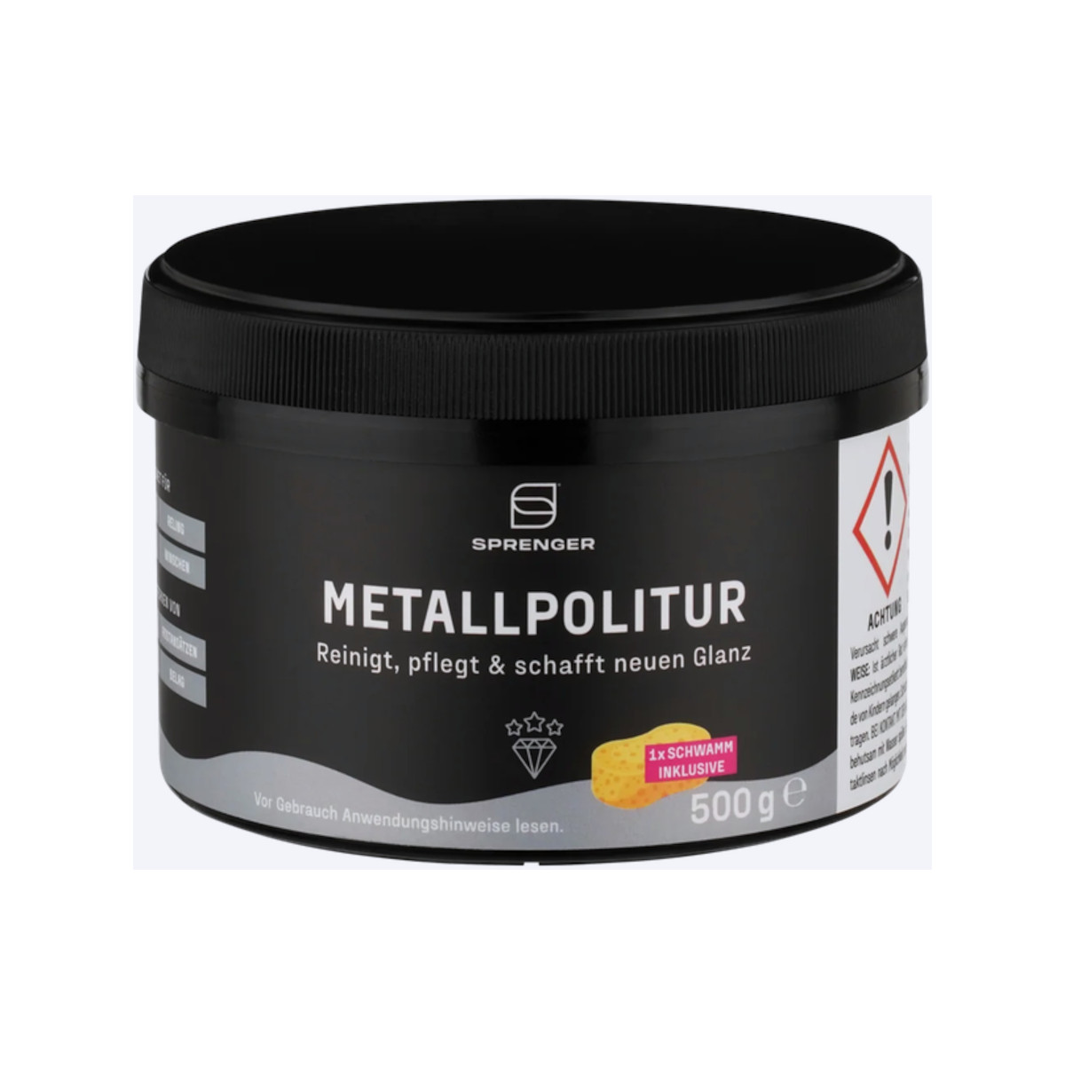 Sprenger Metallpolitur 500g Dose inkl. Schwamm