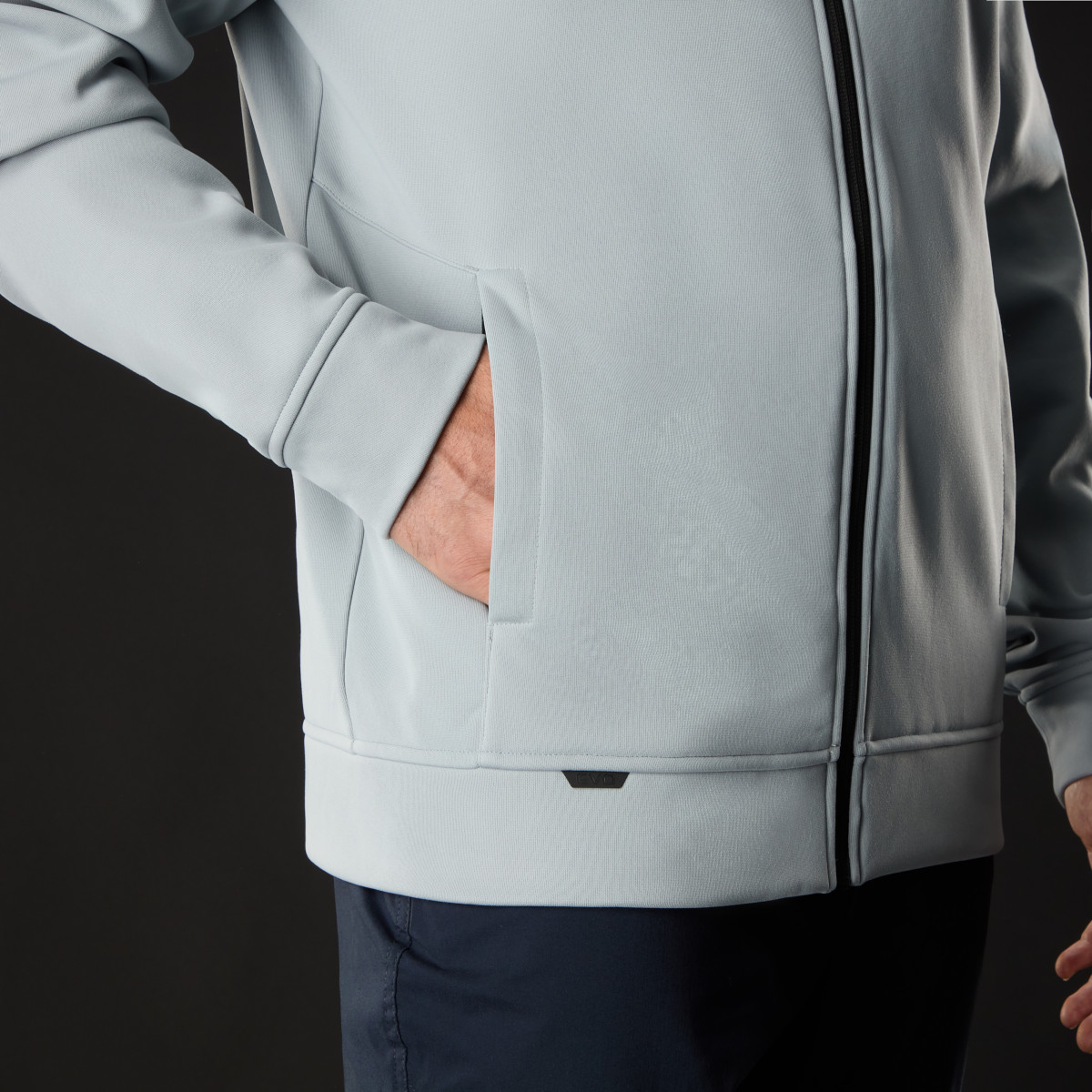 Musto Evolution Hoodie Kapuzenpullover Herren graublau, Größe XL