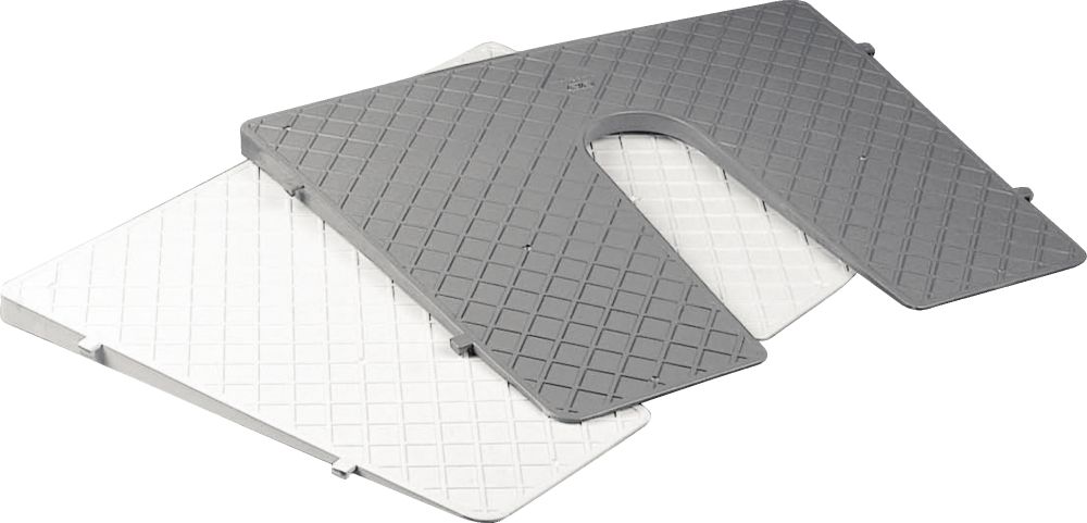 Plastimo Transom Pad Out. +hole L450 H360mm Blk