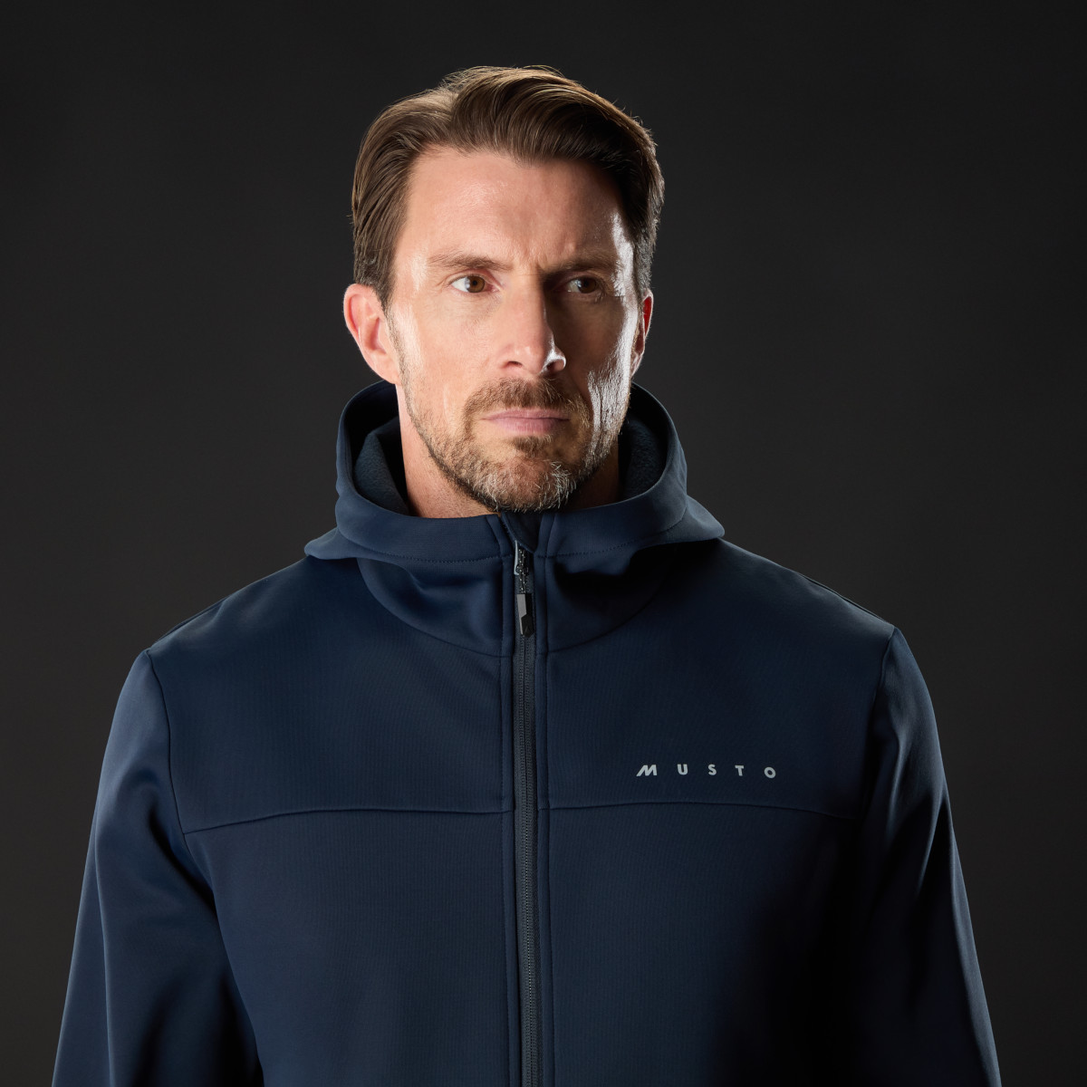 Musto Evolution Hoodie Kapuzenpullover Herren marineblau, Größe L