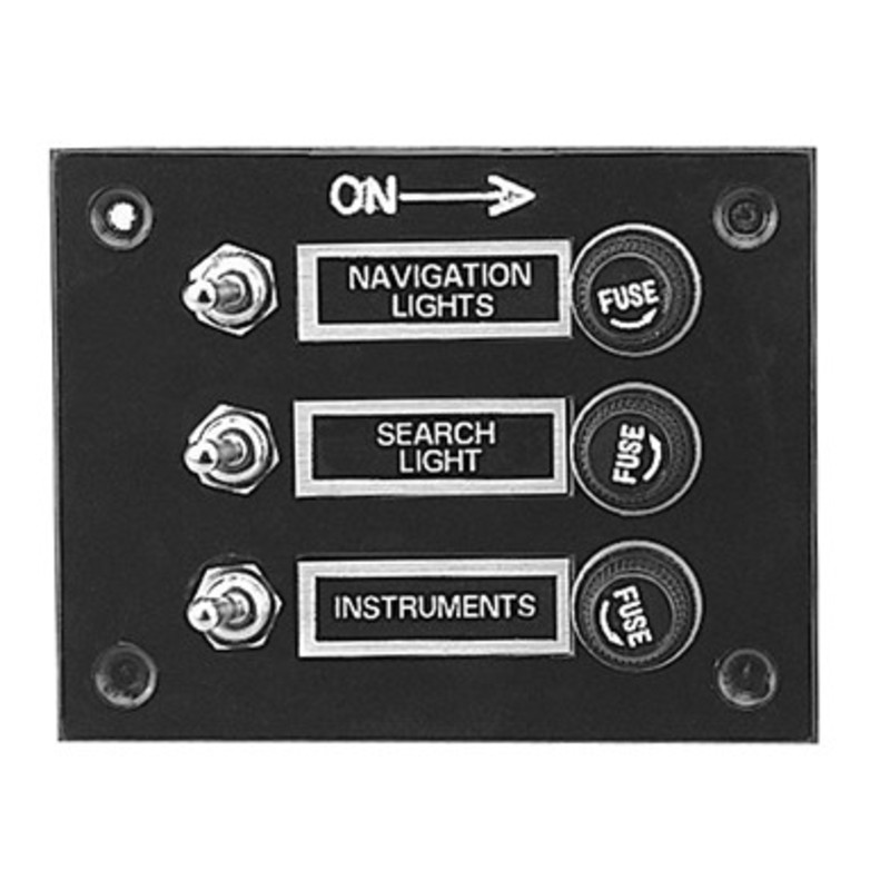 Plastimo Switch Panel 3 Gang 12v