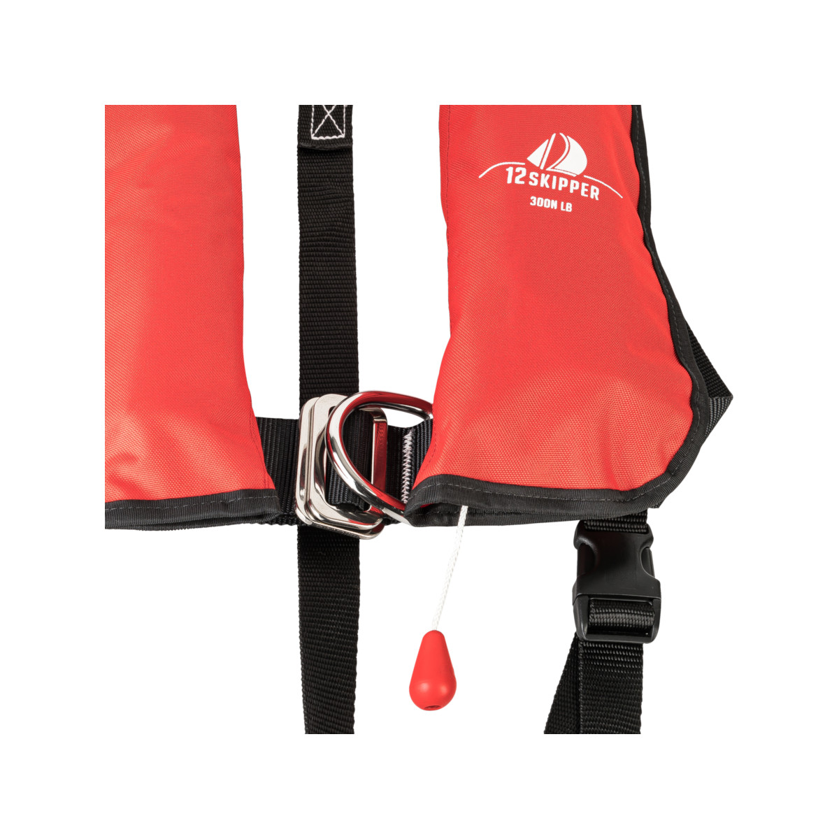 12skipper Automatik-Rettungsweste 300N ISO mit Harness, rot