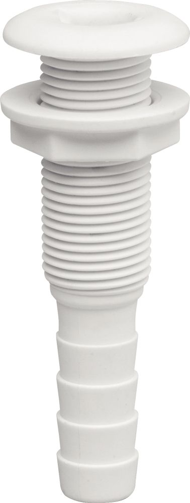 Plastimo Ribbed Thru-H Fit. Ø20 Flush Flange Whi