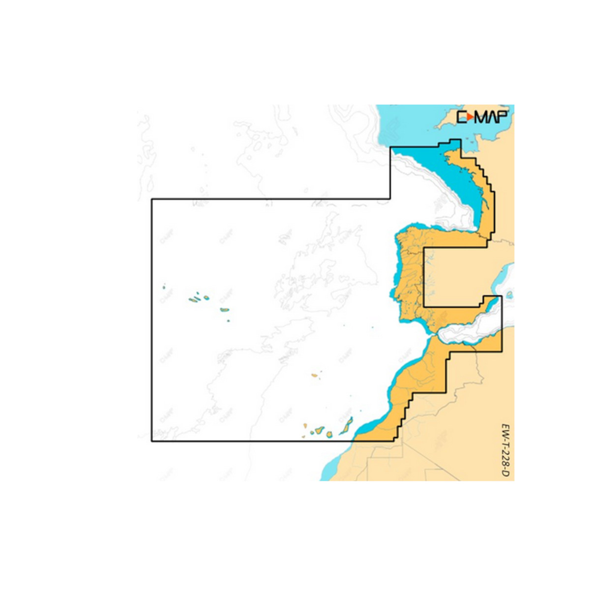 C-MAP DISCOVER X Seekarte Europa Atlantische Westküsten