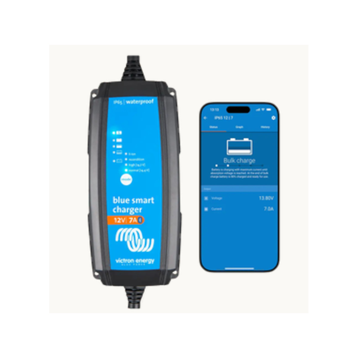 Victron Blue Smart IP65 Charger 12/10(1) 230V CEE