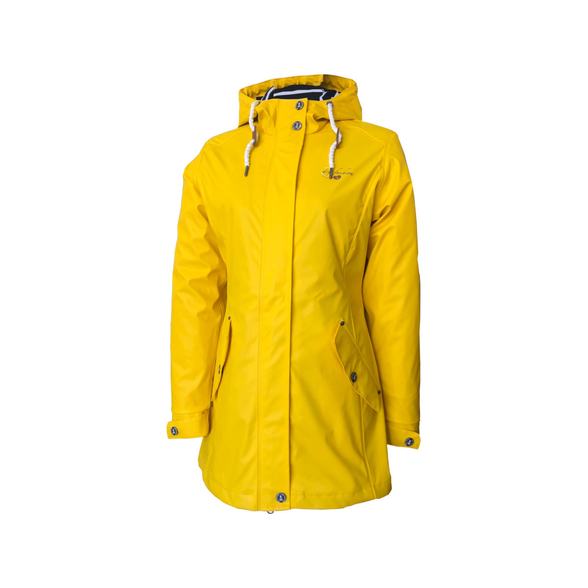 Dry Fashion Kiel Regenmantel Damen gelb, Größe 46