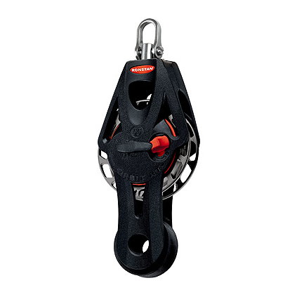 Ronstan Orbit Block Serie 55 RT - Violinblock mit Wirbelschäkel und Hundsfott, auto & manuell