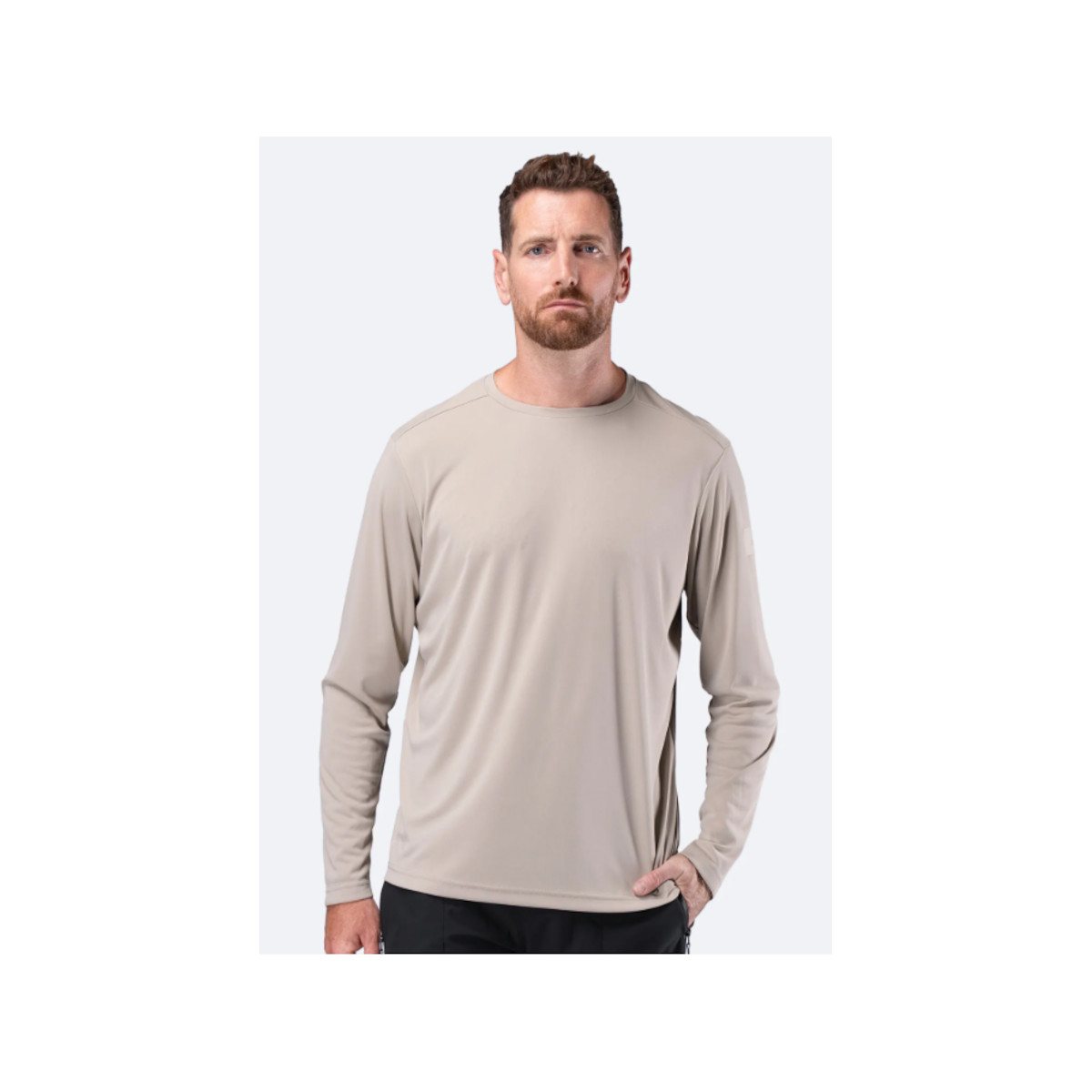 Zhik UV Active Langarmshirt Herren steingrau, Größe M