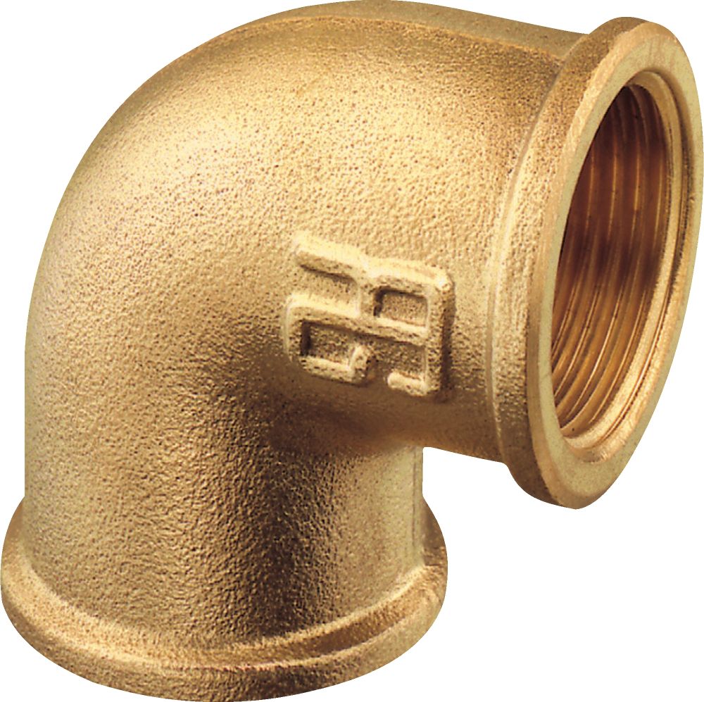 Plastimo Connect.Brass Elbow 90° Fem Fem.1/4''