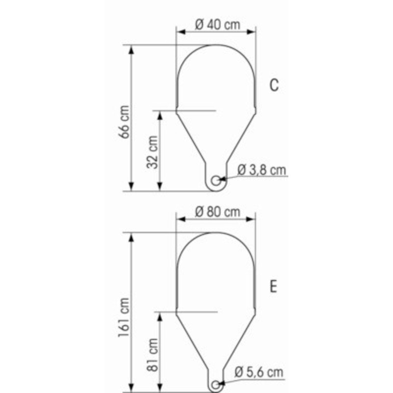 Plastimo Kugel-Markierungsboje D=60cm