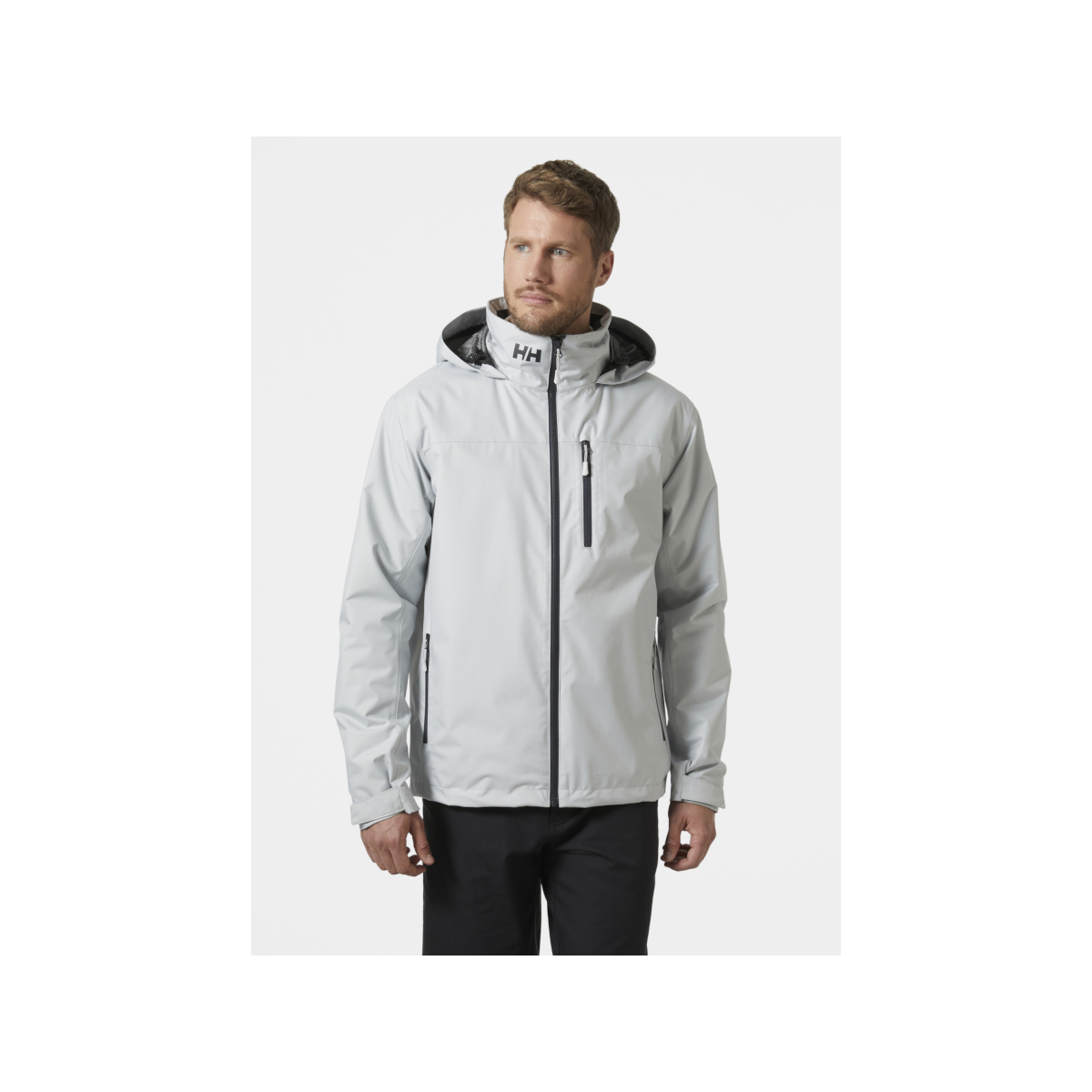 Helly Hansen Crew Hooded Midlayer Segeljacke 2.0 Herren grau, Größe XL