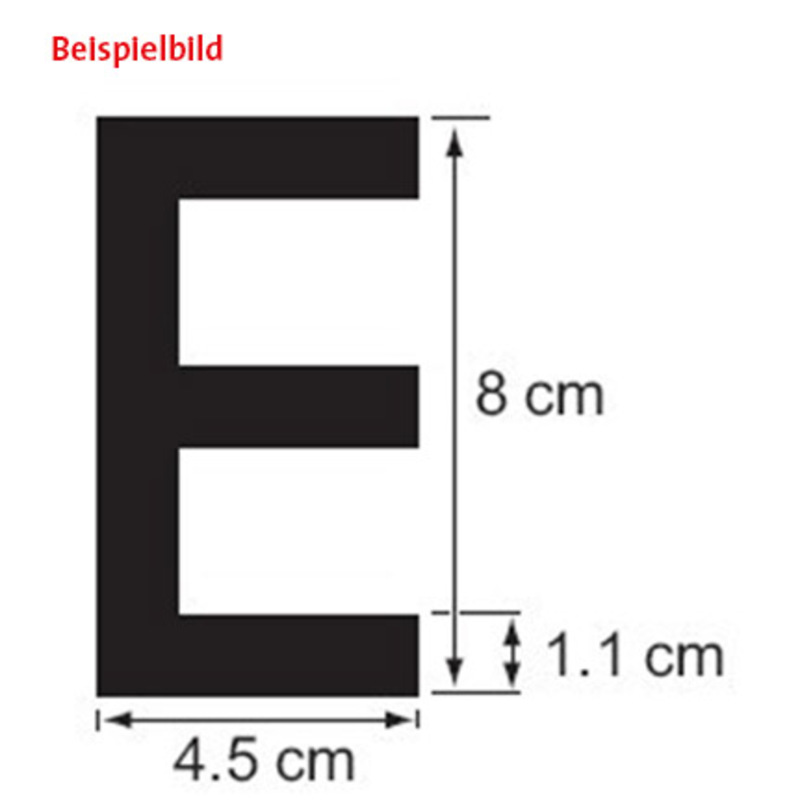 Plastimo Buchstabe A, 8 Cm, Schwarz