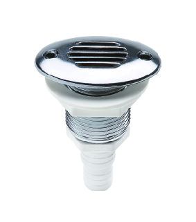 Plastimo Vent Oval Straight For D17-19mm Hose Chr