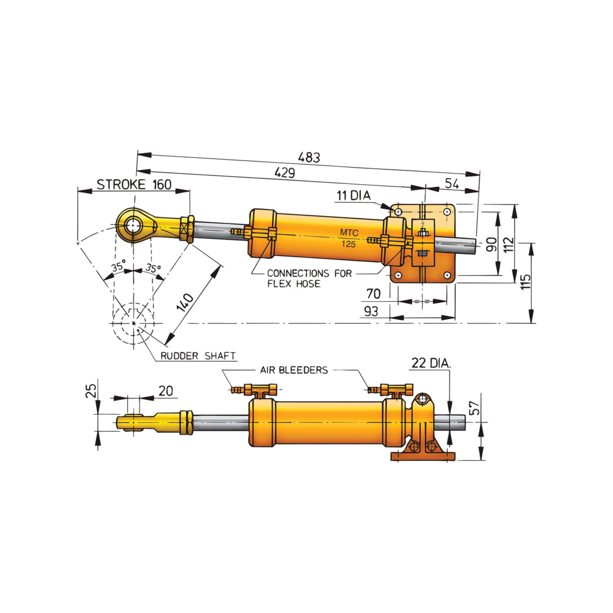 Vetus Zylinder MTC125