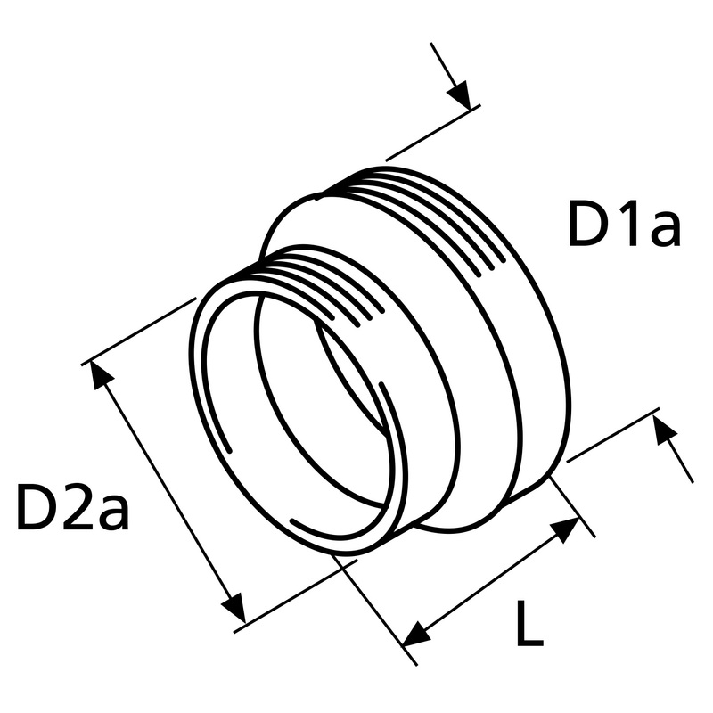 Webasto ET Reduzierstueck Adapter 60/55, Kunststoff