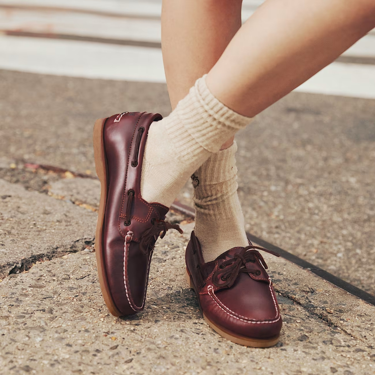 Timberland Classic Boat Bootsschuh Damen burgundy, Größe 37