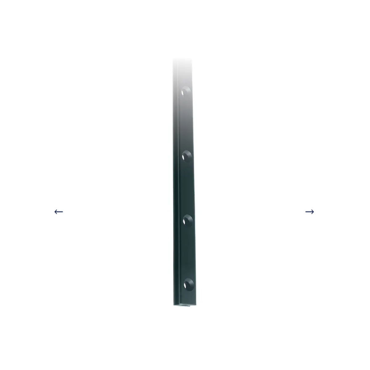 Ronstan S14 Mastschiene, schwarz, 3025mm M4 Zylinderkopf Befestigungslöcher