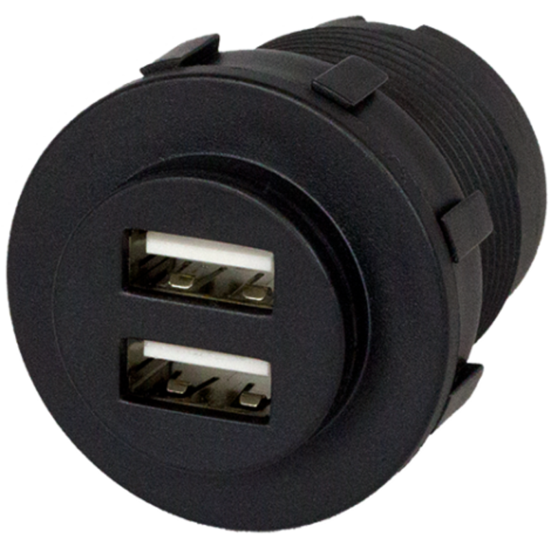 Plastimo Usb Socket Black 5a With Illumina