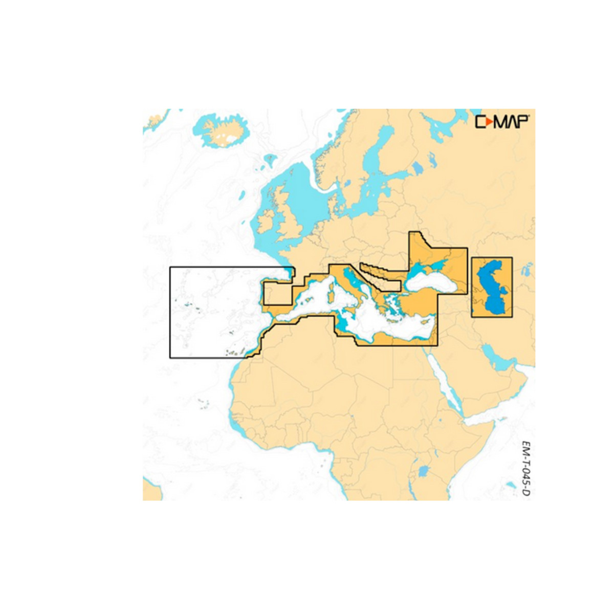 C-MAP DISCOVER X Seekarte Südeuropa