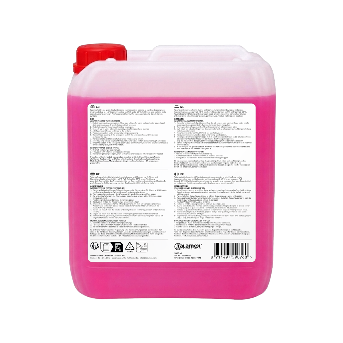 DEAL: 2er-Set Talamex Frostschutzmittel für Boote - 2 x 5L