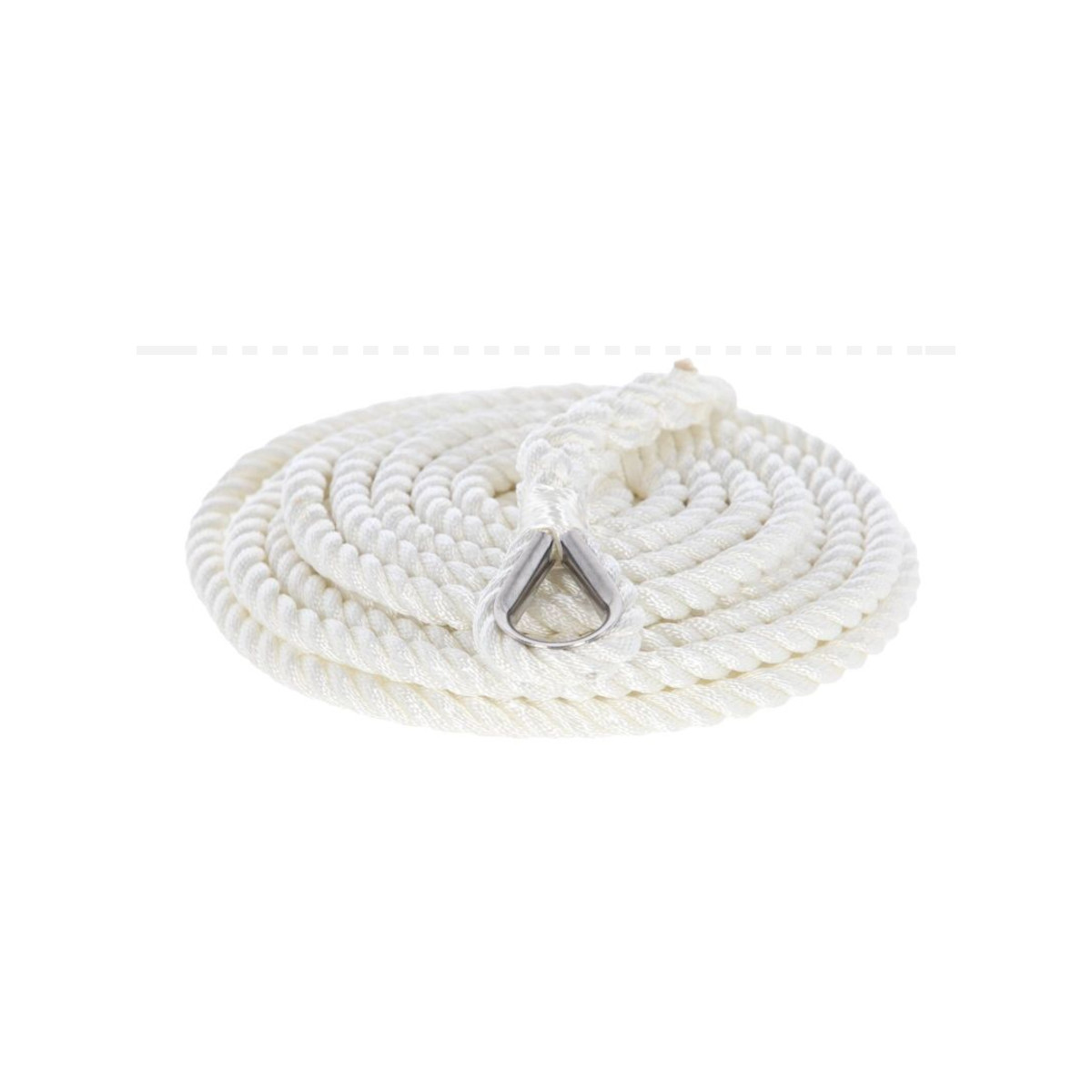 Plastimo Ankerleine mit Kausch – weiß, 12mm, Länge 30m