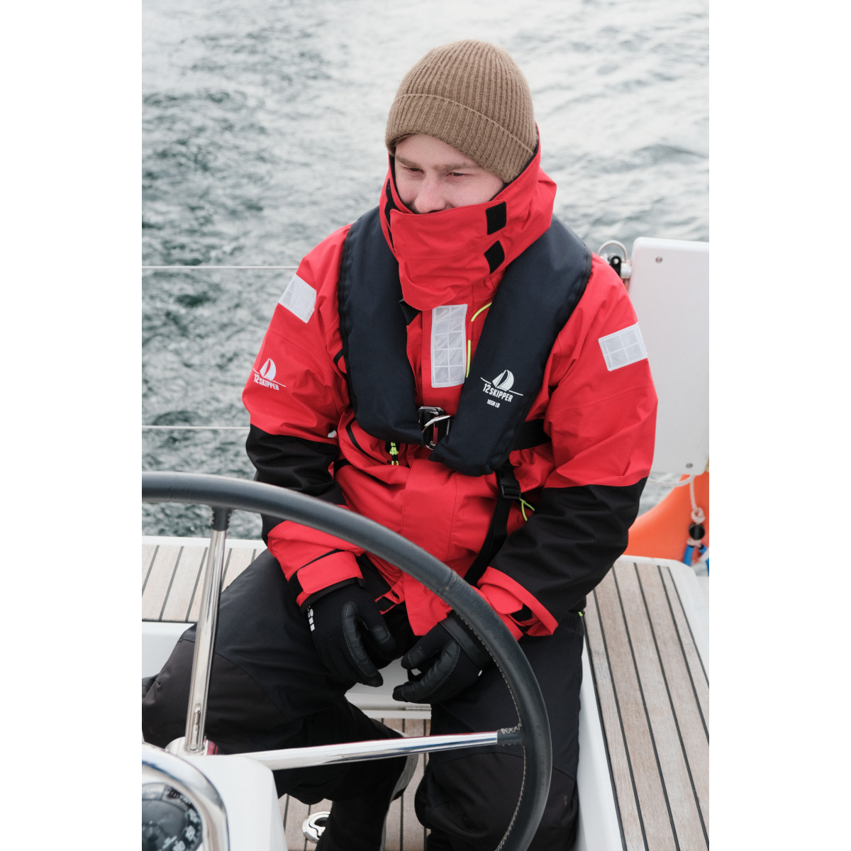 12skipper Magellan Offshore Segeljacke Unisex rot, Größe L