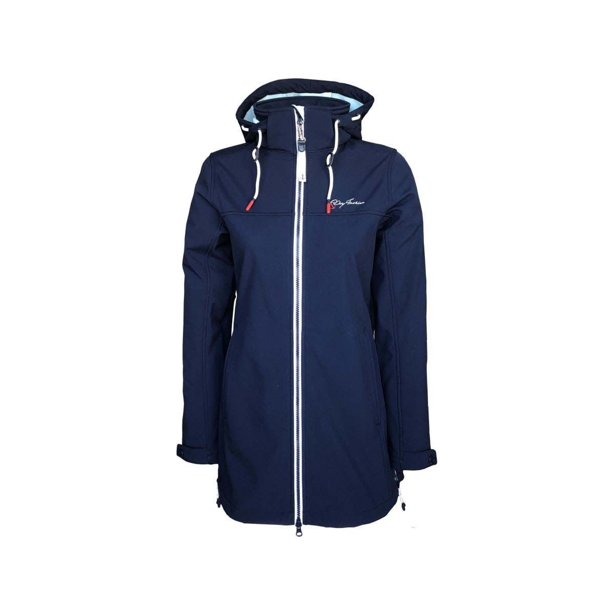 Dry Fashion Hooge Softshell-Mantel Damen marineblau, Größe 44