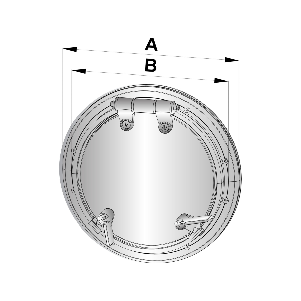 Vetus Bullauge PW211, Aluminium, Kategorie A1