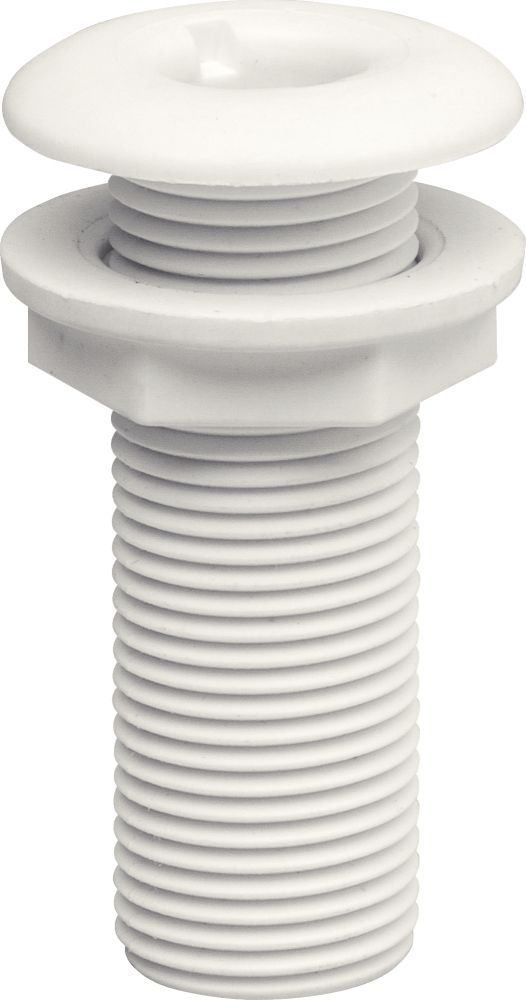 Plastimo Thread Thru-H Fit. Flush Ø25 - L65mm Whi