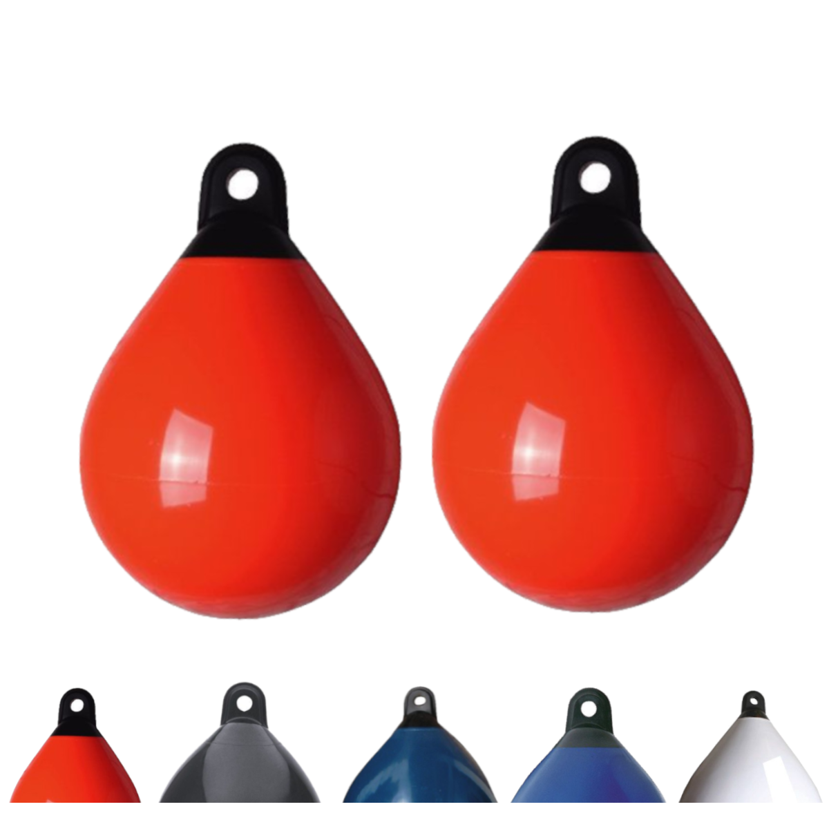 2er- Set Majoni Kugelfender Durchmesser 65 cm, orange
