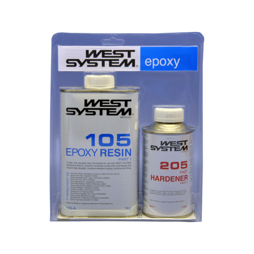 West System A-Pack Epoxid mit Schnell-Härter 105-205A - 1,2kg