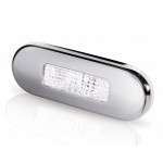 Hella Marine Serie 9680 LED Stufenleuchte - Lichtfarbe weiß, Gehäuse Edelstahl poliert
