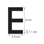 Plastimo Buchstaben , 8  cm, Weiß