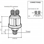 VDO Öldruck Sensor 10bar/150psi,1p, 1/8' – 27 NPTF