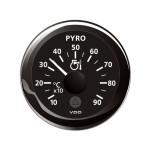 VDO VL Pyrometer Anzeige 900°C / 1650°F,  schwarz