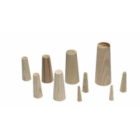 Plastimo Notstopfen-Set aus Holz - Länge 40-80 mm, Breite 4-35 mm