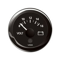 VDO VL Voltmeter 8-16V, schwarz