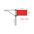 Roter Windfahnen-Verklicker - Standard - 10er Set