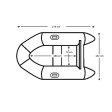 Talamex Aqualine QLA270 Schlauchboot mit Luftboden, Länge 2,70m, grau
