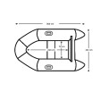 Talamex Aqualine QLA300 Schlauchboot mit Luftboden, Länge 3,00m, grau
