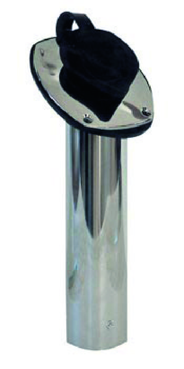 Plastimo Rodholder Chr Angled Flush Mount C/W Cap