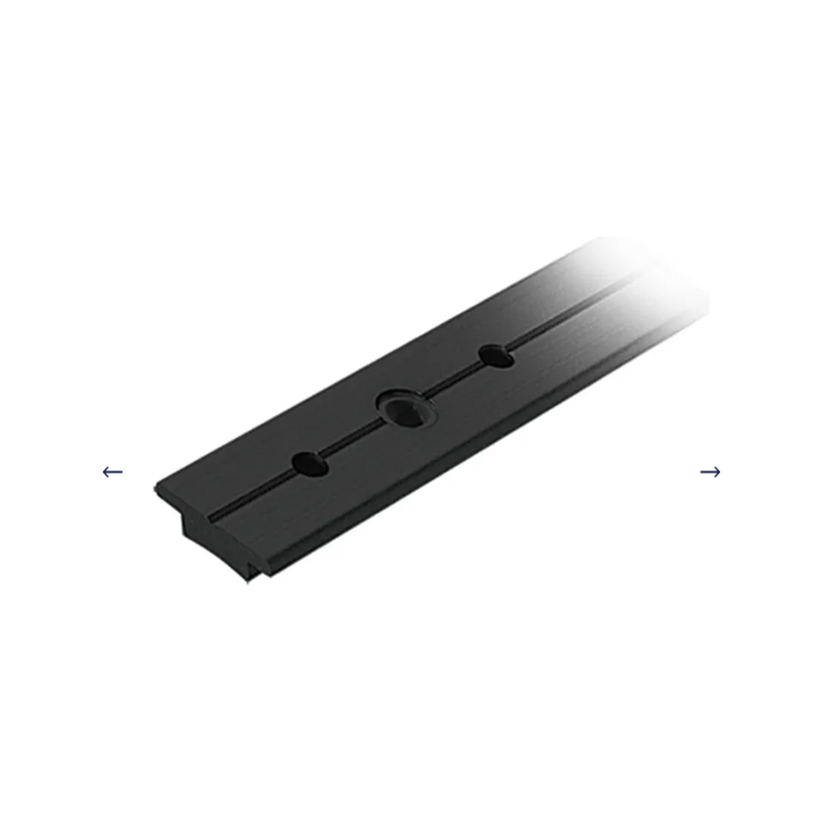 Ronstan S25 T-Schiene schwarz 1,0m, Racing Schiene, 25mm Lochabstand