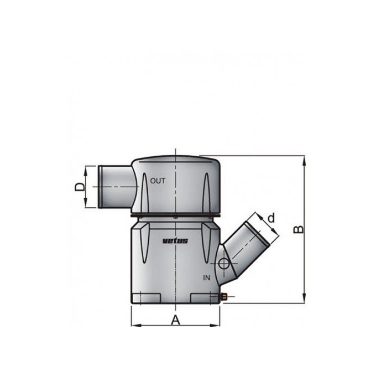Vetus Kunststoff Wassersammler MGP5455