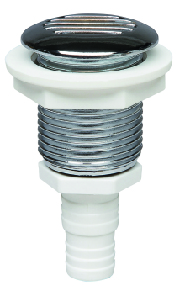 Plastimo Vent Round Straight / D17-19mm Hose Chr