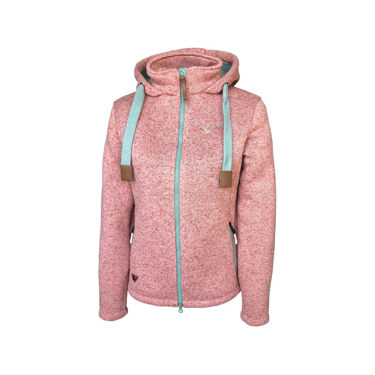 Dry Fashion Poel Strickfleece-Jacke Damen - Farbe rosa