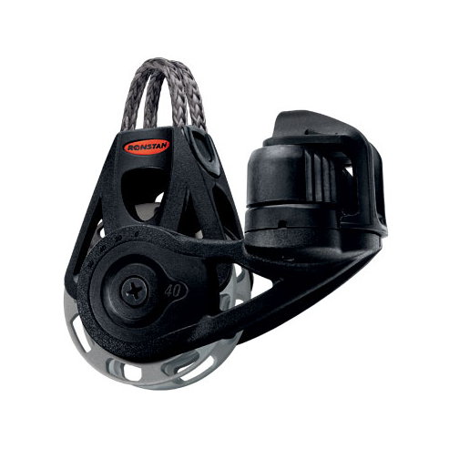 Ronstan Orbit Block Serie 40 RT - einscheibig mit Looptop und Klemme, auto