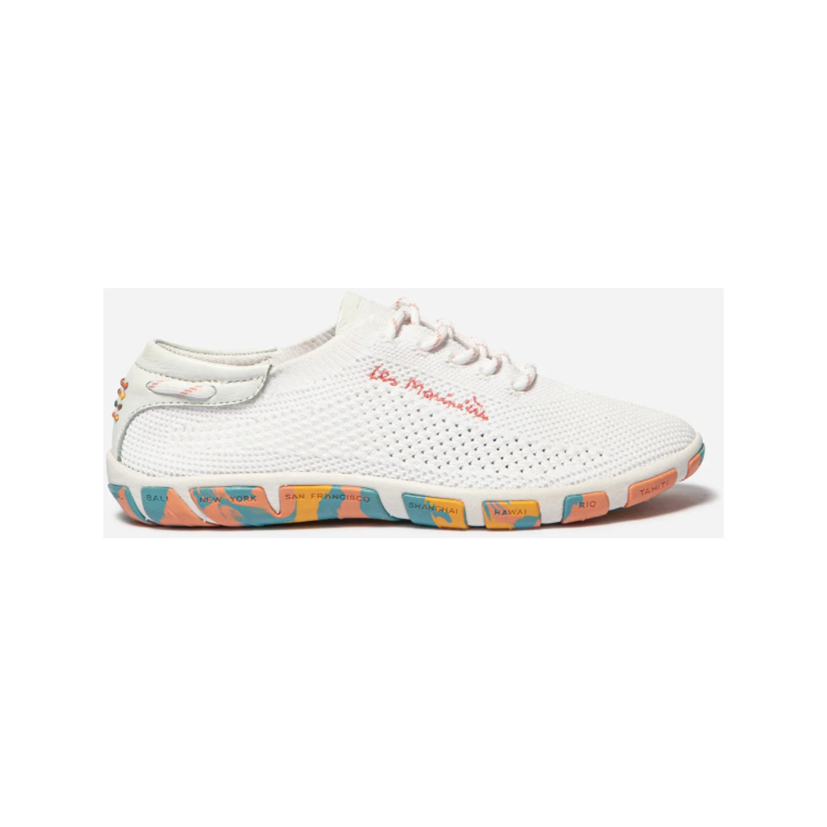 SALE: TBS Jazaria Bootsschuh Damen weiß-rosé, Größe 39