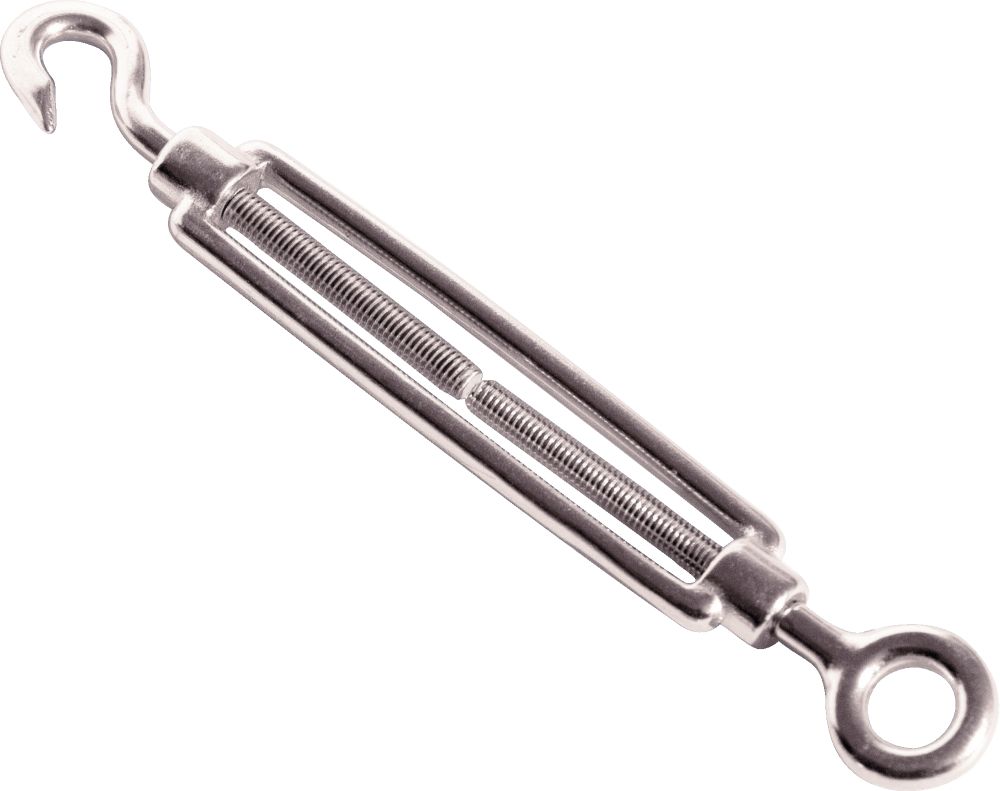 Plastimo St.S Tightener Hook+Eye 5x120mm