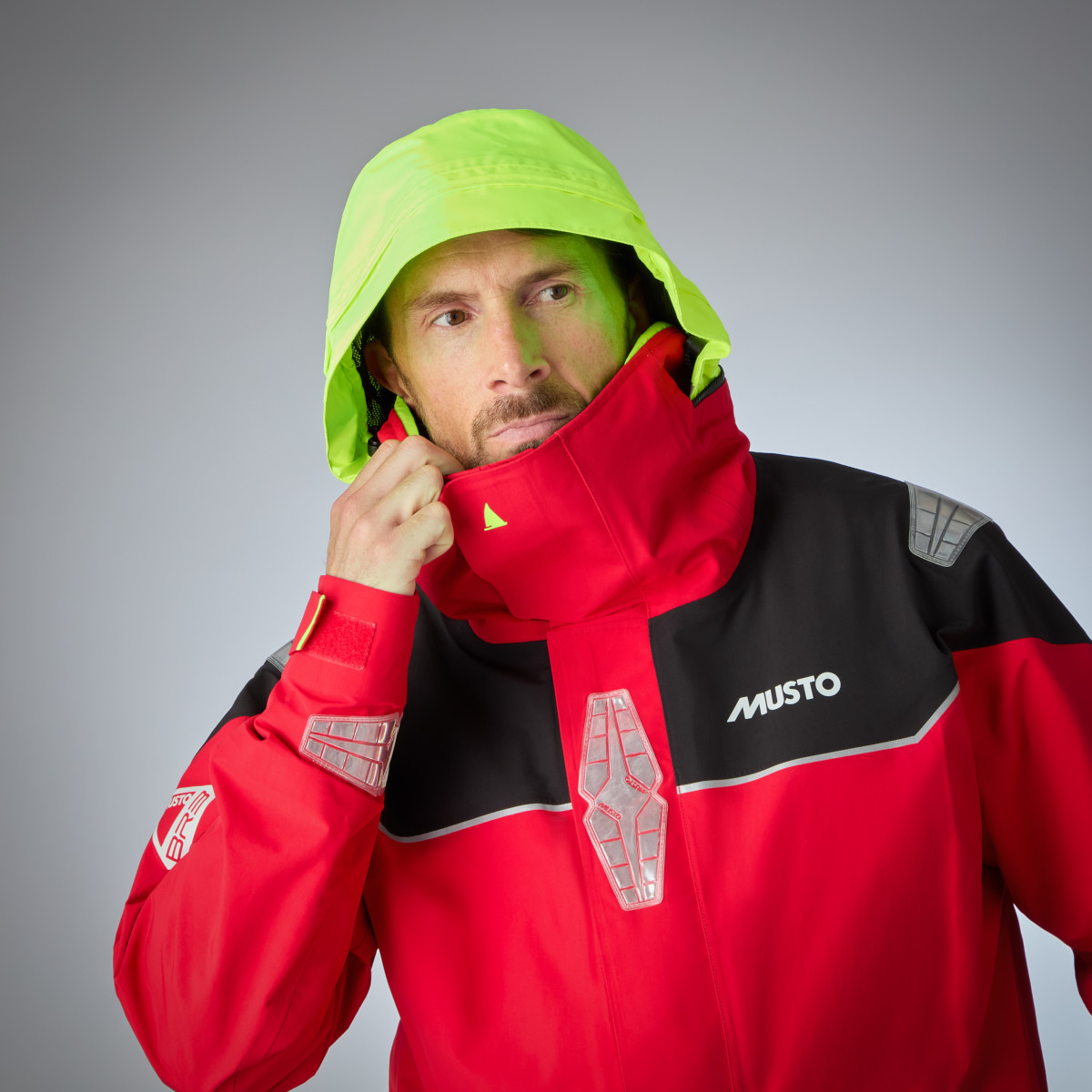 Musto BR3 Offshore Segeljacke Herren rot, Größe L
