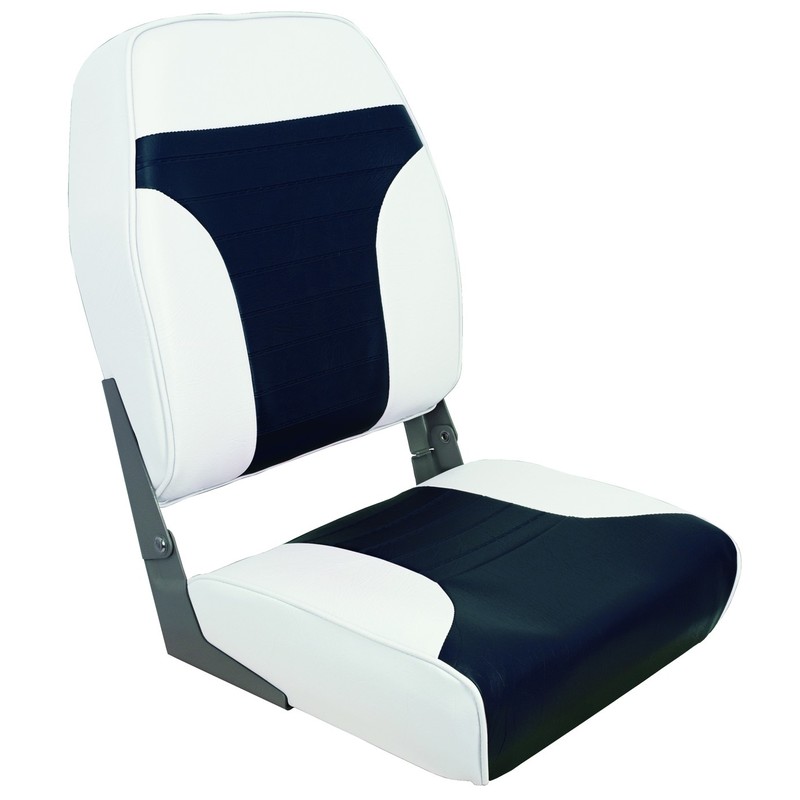 Plastimo Seat Folding High Back White/Blue